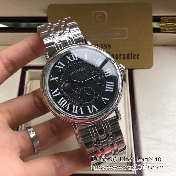 CARTIER卡地亞 時尚精品 深度防水高品質男士腕表 WSS3341